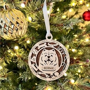 Handmade Personalized Dog Ornaments- 150 Breeds